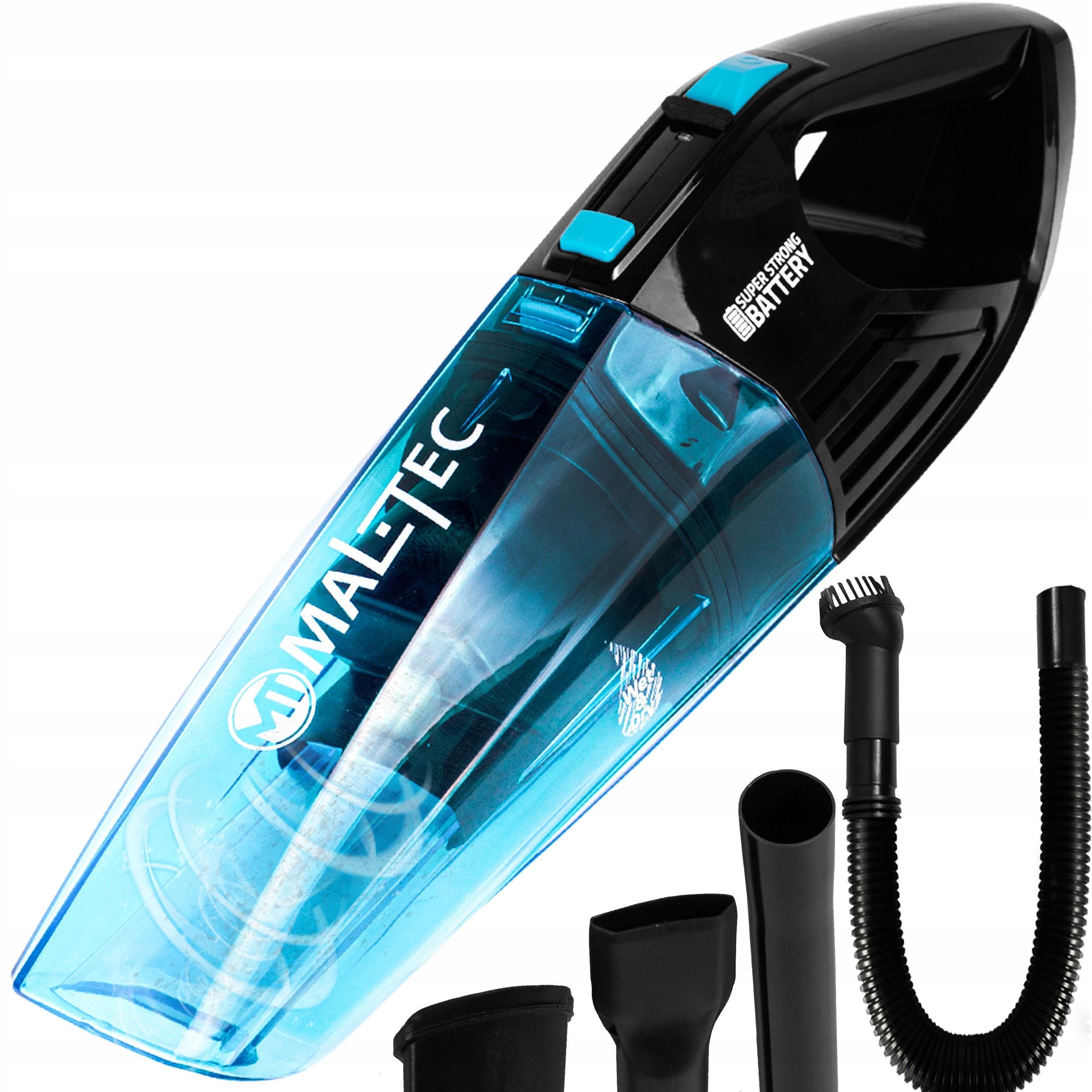 Ručný vysávač MalTec CYCLONE Wet&Dry 500 12v1, čierny